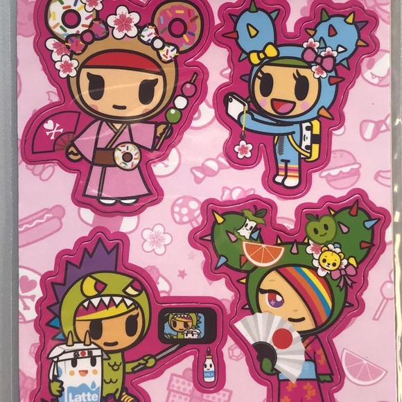 tokidoki Accessories - NEW! tokidoki magnets bundle 🥛🍡🍩 magnet sheet set (new unopened!)